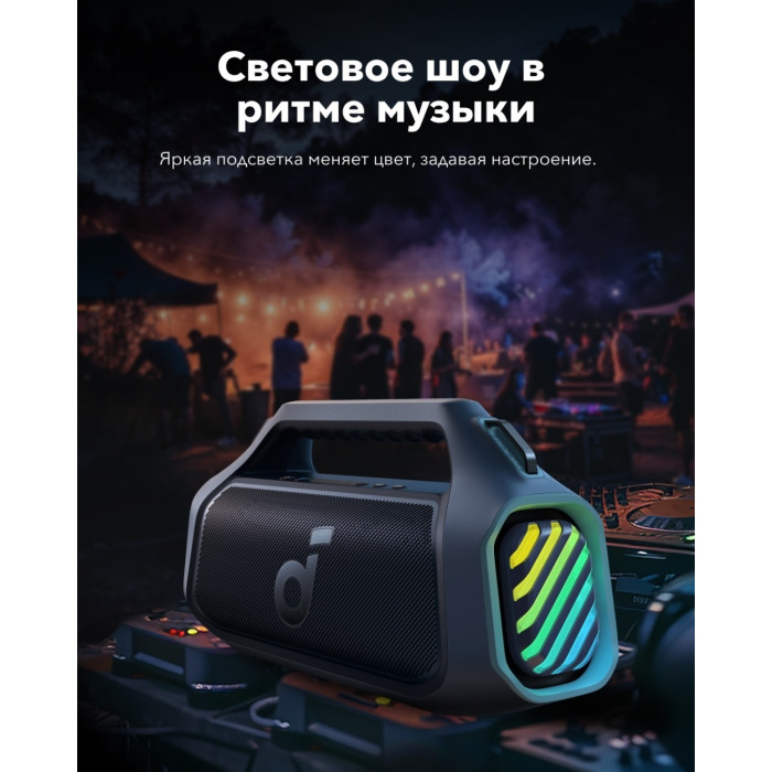 Портативная колонка Soundcore Boom 2 Plus синий