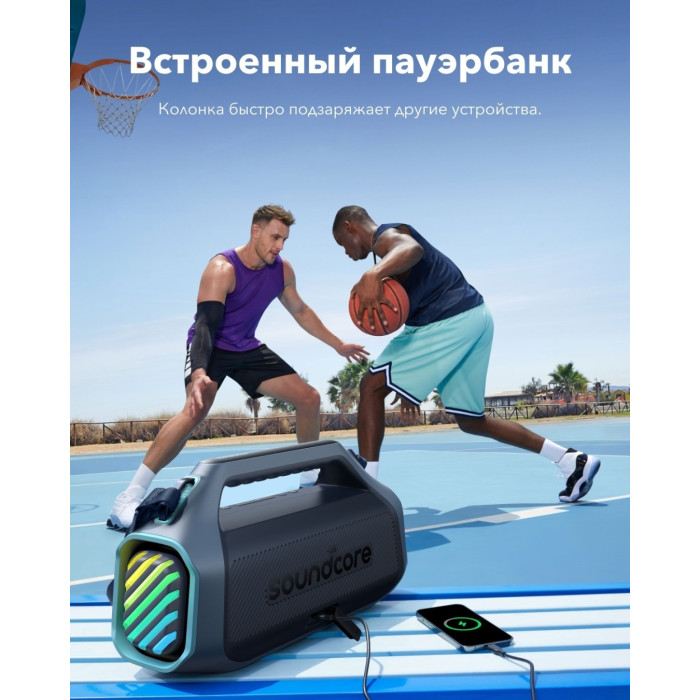 Портативная колонка Soundcore Boom 2 Plus синий