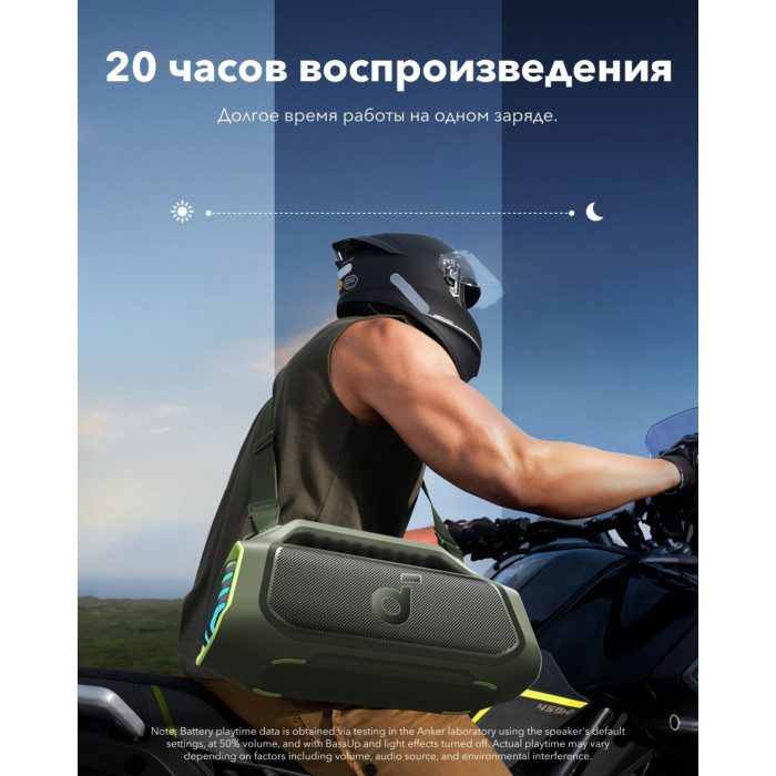 Портативная колонка Soundcore Boom 2 Plus зеленый