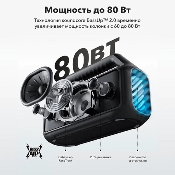 Портативная колонка Soundcore Boom 2 черный