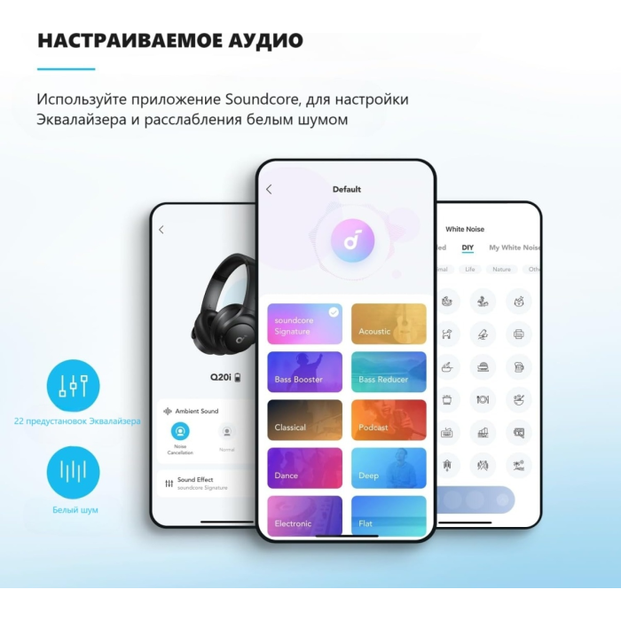 Наушники Soundcore Q20i черный