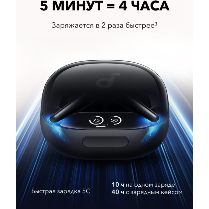 Наушники Soundcore Liberty 4 PRO черный