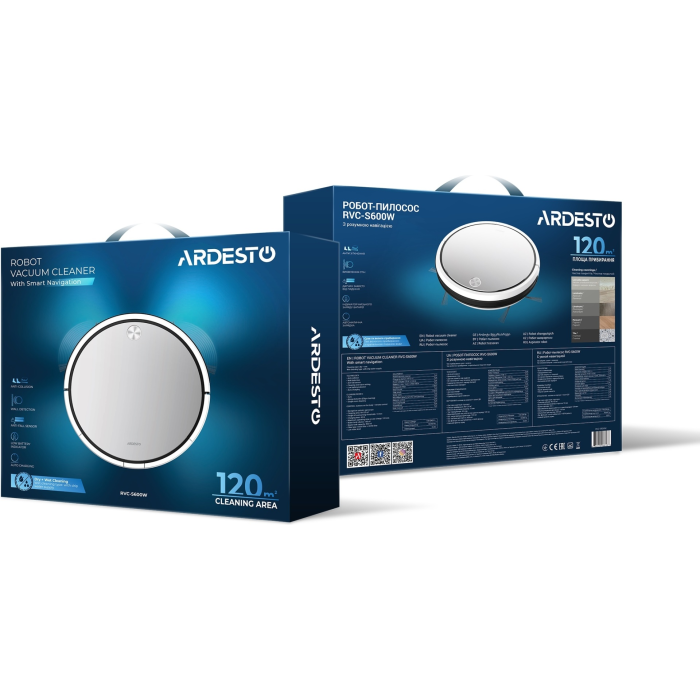 Ardesto RVC-S600W белый, серебристый