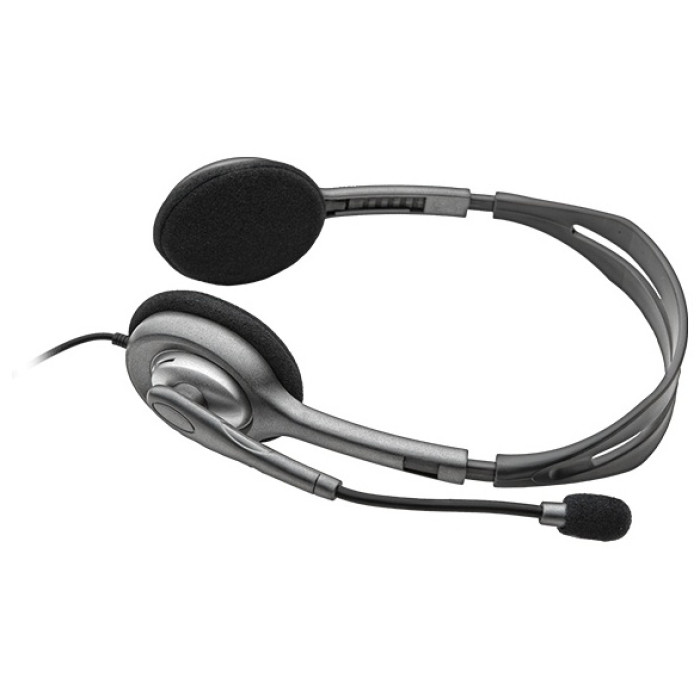 Наушники Logitech Stereo Headset H111 серый