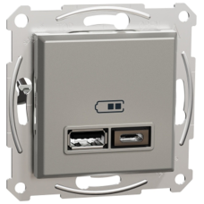 Встраиваемая EPH2700369, USB-розетка цвет серый