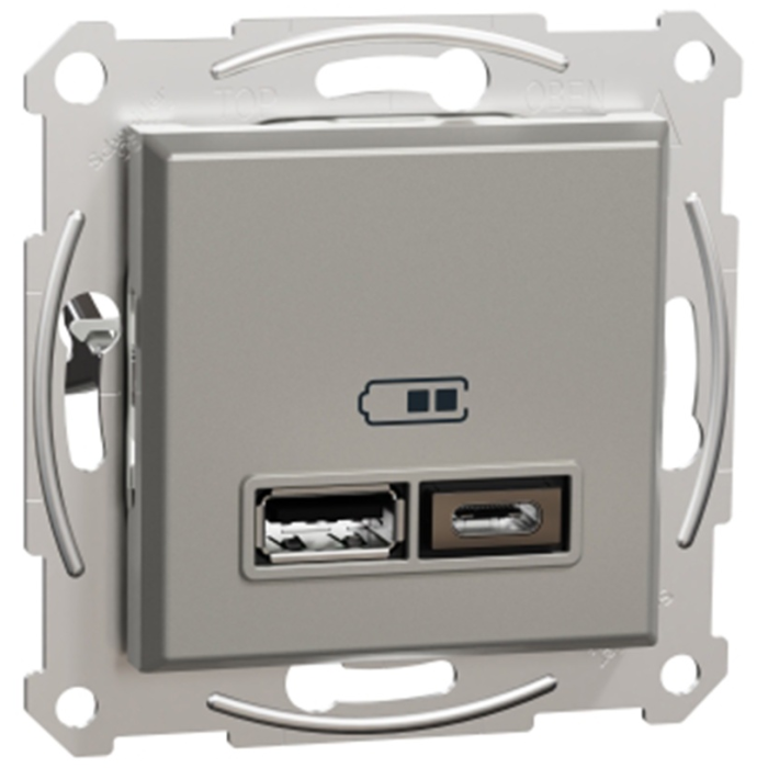 Встраиваемая EPH2700369, USB-розетка цвет серый