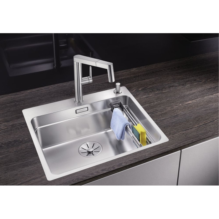 Кухонная мойка Blanco Etagon 500-IF/A (521748) 54х50х19 см, нержавеющая сталь, тон серый металлик