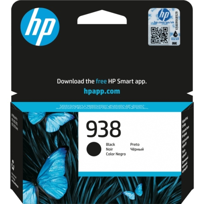 Картридж HP 938 Black Original Ink Cartridge для HP DeskJet 1110,HP DeskJet 2130,HP DeskJet 3630,HP OfficeJet 3830,HP OfficeJet 4650,HP ENVY 4520
