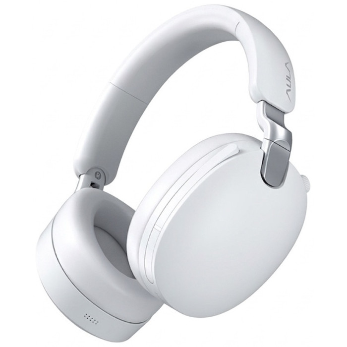 Bluetooth headphone AULA A500 WHITE, BT5.4/cable, white