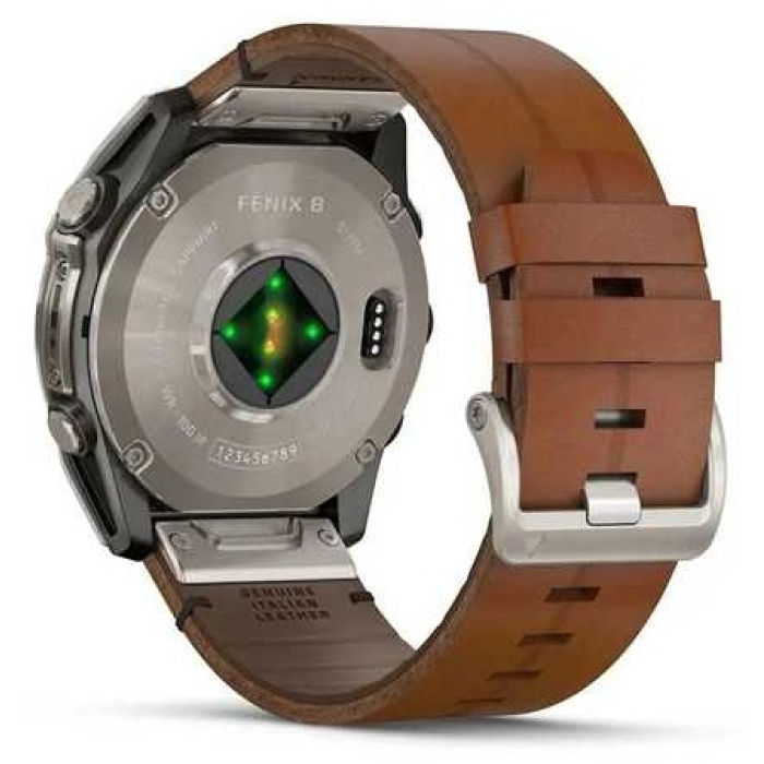 Garmin Fenix 8 51 мм серебристый-коричневый