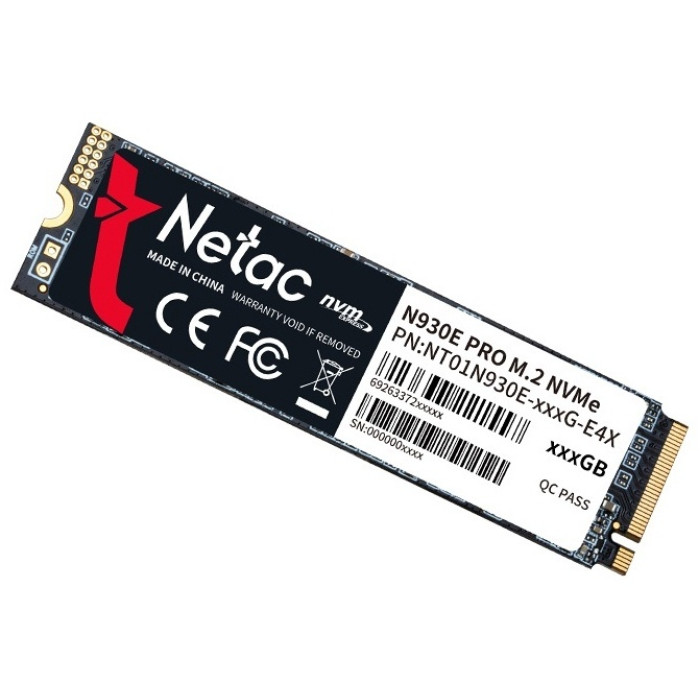 Netac N930E Pro PCIe 3 x4 M.2 2280 NVMe 3D NAND SSD 256GB, R/W up to 2040/1270MB/s<br>