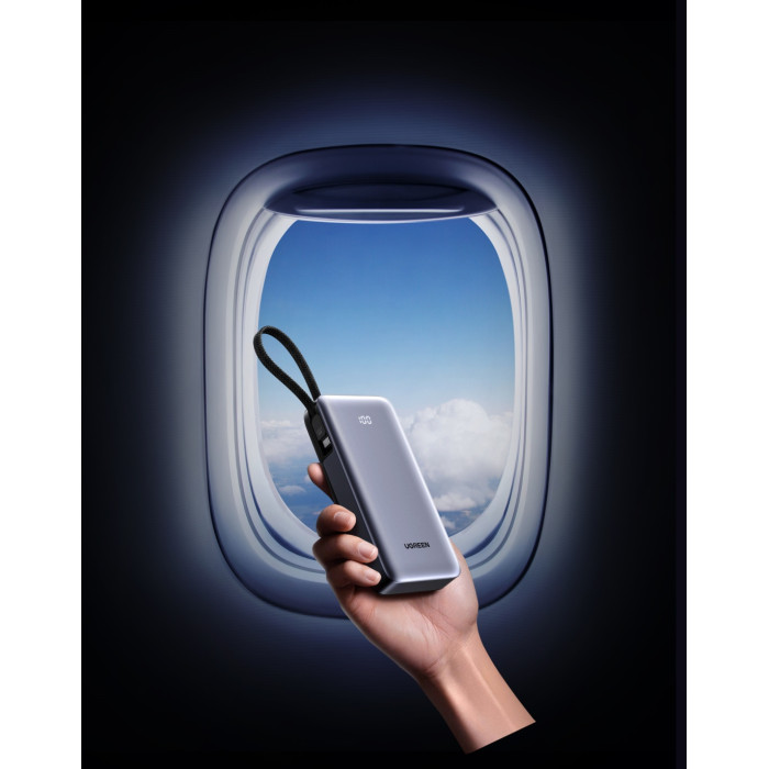 Внешний аккумулятор Ugreen PB536 (55988B) 20000 мАч 45 Вт серый