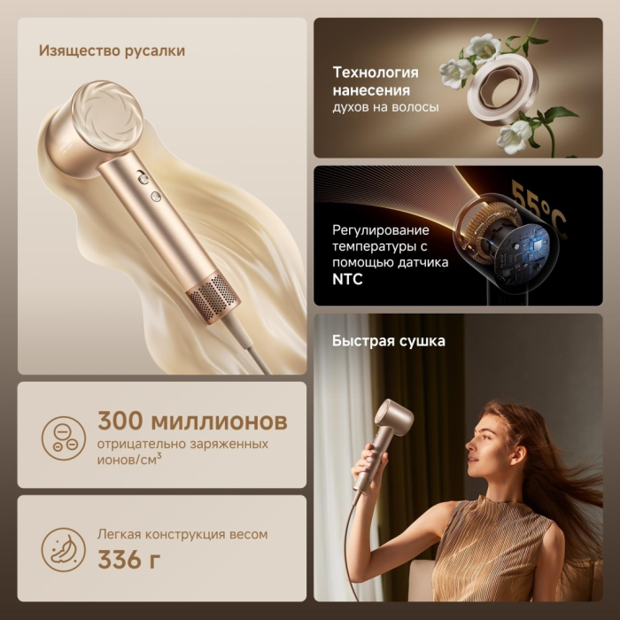 DREAME Glory Mix Hair Dryer фен 1600 Вт
