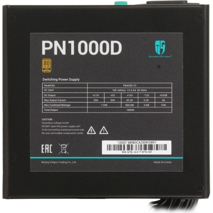 GamerStorm PN1000D (R-PNA00D-FC0B-WGEU-V2) 1000 Вт