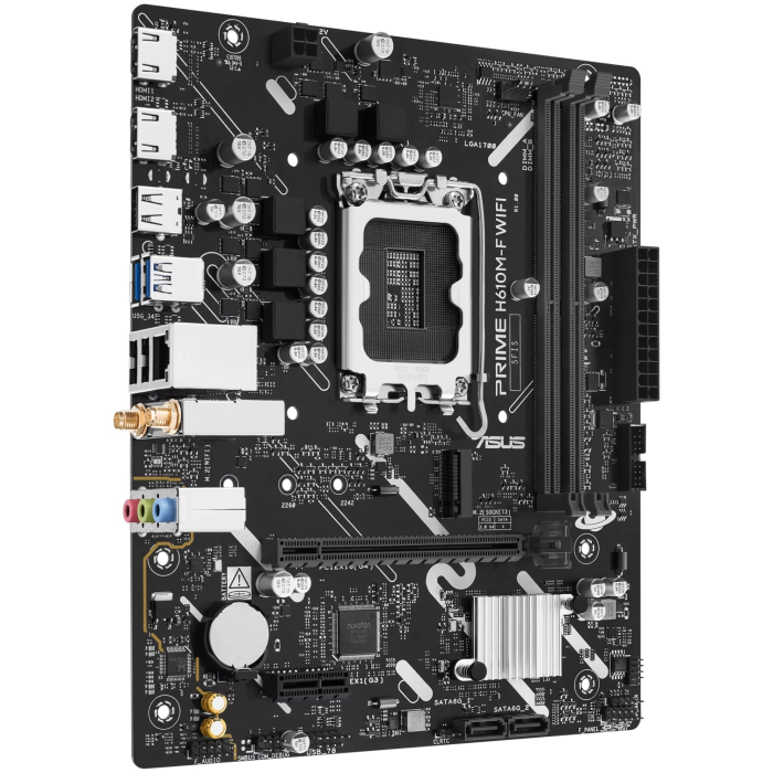 Сист.плата ASUS PRIME H610M-F WIFI, H610, 1700, 2xDDR5, PCI-E x16, PCI-E x1, M2, 2xSATA, 2xHDMI, WIFI6, BOX 335421