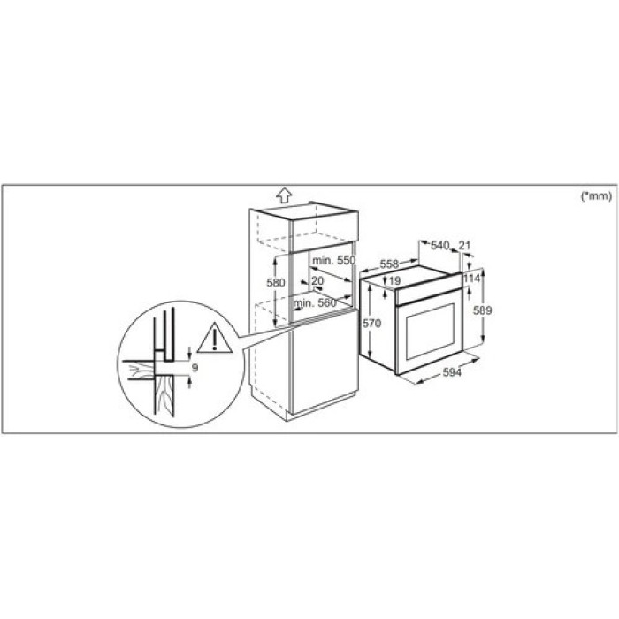 Electrolux EOD 3H40 BX стальной, черный