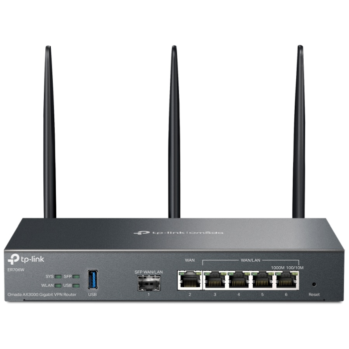 Маршрутизатор TP-Link/Omada AX3000/VPN-маршрутизатор; 1xSFP WAN/LAN: 1x1GbE Base-T WAN: 4x1GbE Base-T WAN/LAN / Wi-Fi 6 (HE160)<br>250101