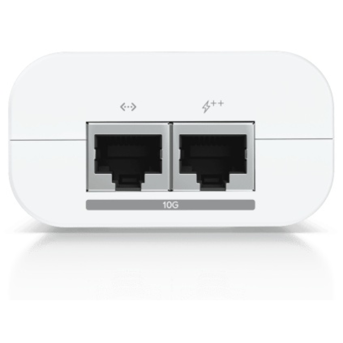 Ubiquiti UniFi UACC-PoE++-10G-EU 10G PoE++ Adapter (60W), can power UniFi PoE++ devices, reduce dependency on PoE switch power, and provide a Multi-Gigabit LAN connection