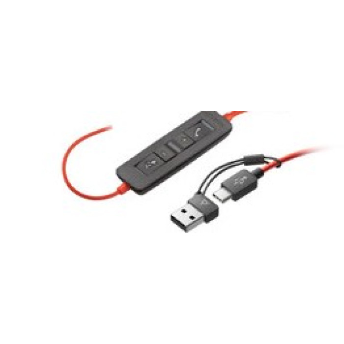 Наушники Poly/Blackwire 3320 Stereo USB-C Headset +USB-C/A Adapter<br>242436
