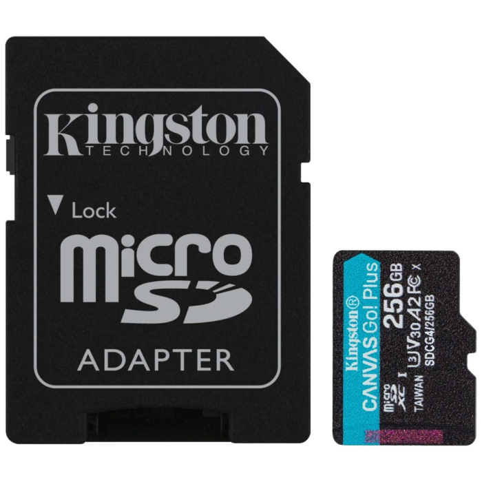 Карта памяти Kingston SDCG4/256GB Canvas Go Plus A2 U3 V30 256GB 78964