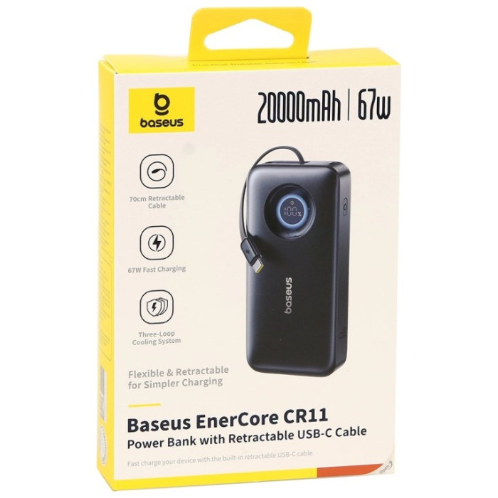 Внешний аккумулятор Baseus EnerCore CR11 PPNMS-2067C (E0027H00) 20000 мАч 67 Вт черный