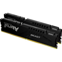Kingston DRAM 16GB 5200MT/s DDR5 CL40 DIMM (Kit of 2) FURY Beast Black XMP<br>