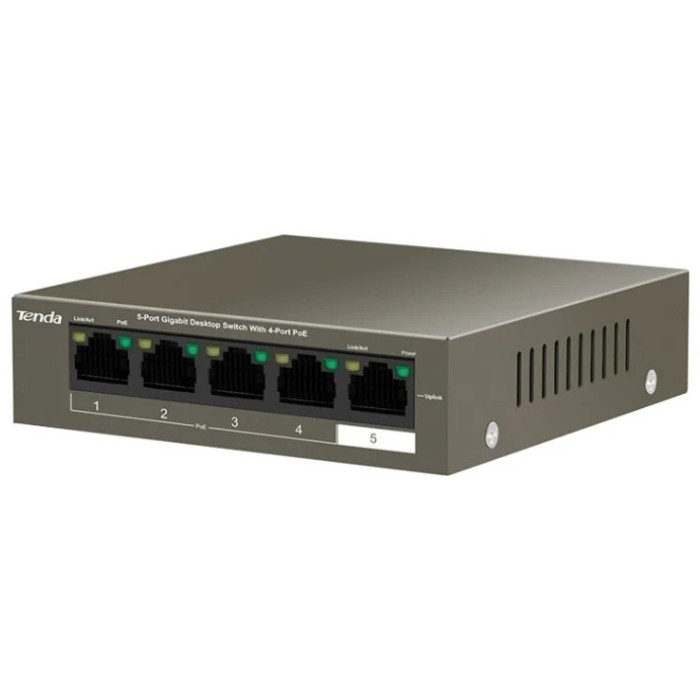 Tenda TEG1105P-4-63W серый