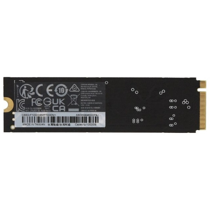 CORSAIR MP700 ELITE 1TB M.2 NVMe PCIe Gen. 5 x4 SSD (no heatsink)