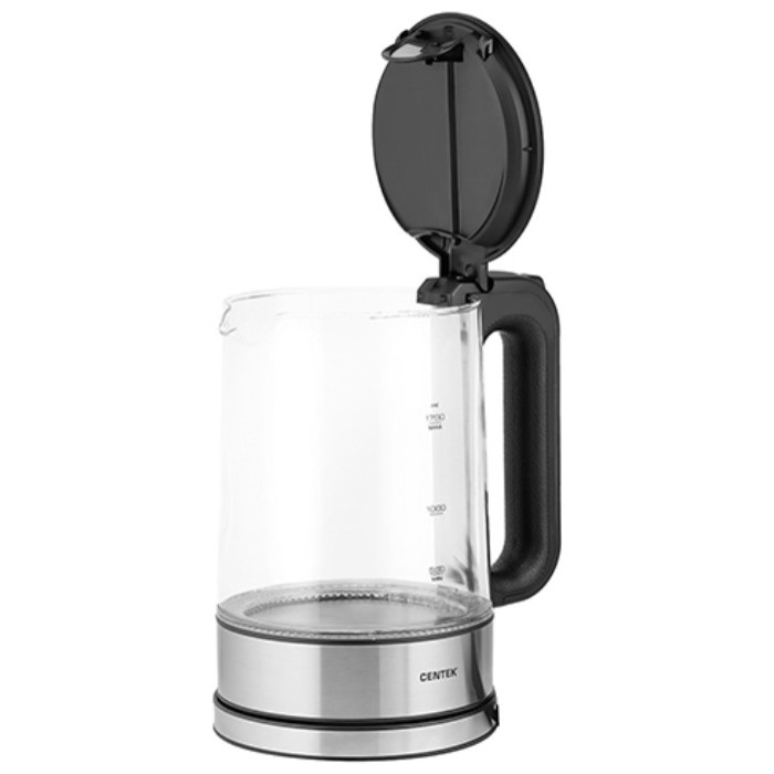 Электрочайник CENTEK CT-0032 черный, серый, стальной