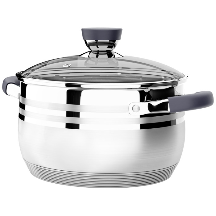 Кастрюля 4.9 л, LARA LR02-473 нержавеющая сталь