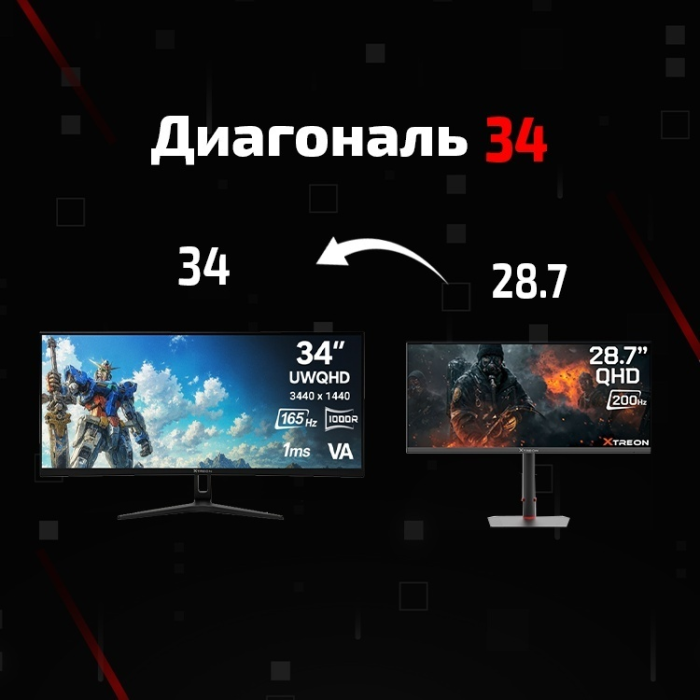 34' XTREON XTG34C1 черный