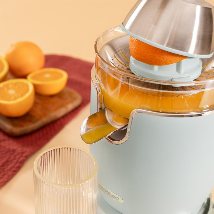 Соковыжималка Cecotec Xqueeze RetroJuice 1000 голубой