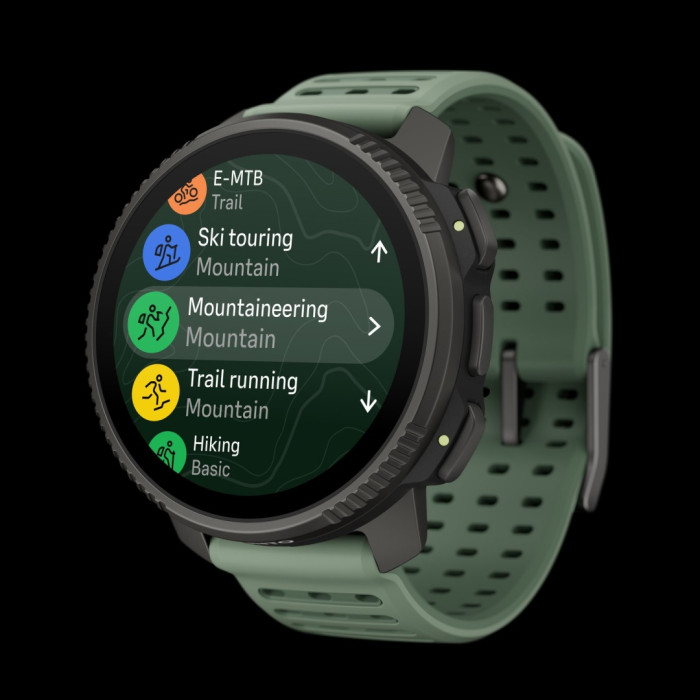 Suunto VERTICAL 2 TITANIUM 49 мм черный-зеленый
