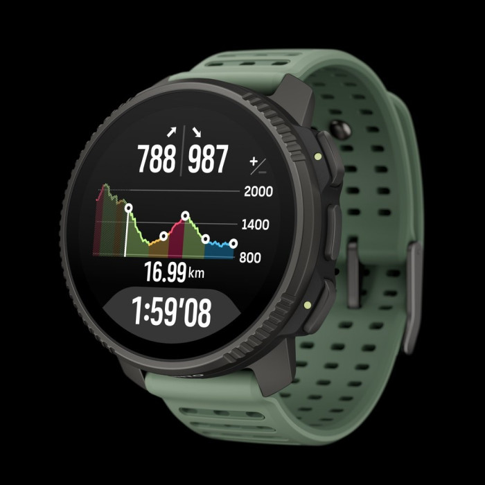 Suunto VERTICAL 2 TITANIUM 49 мм черный-зеленый