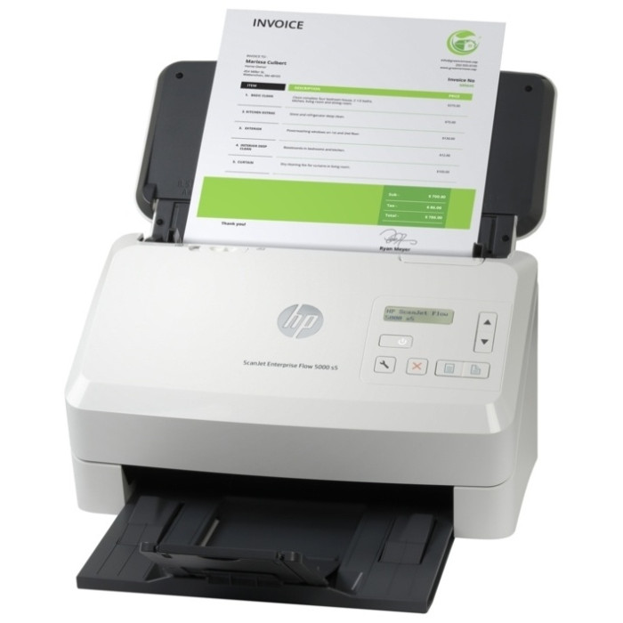 Сканер потоковый HP SJ Enterprise flow 5000 s5 6FW09A, A4, 65 стр/130 изобр/мин, 600dpi, USB 3.0 270376