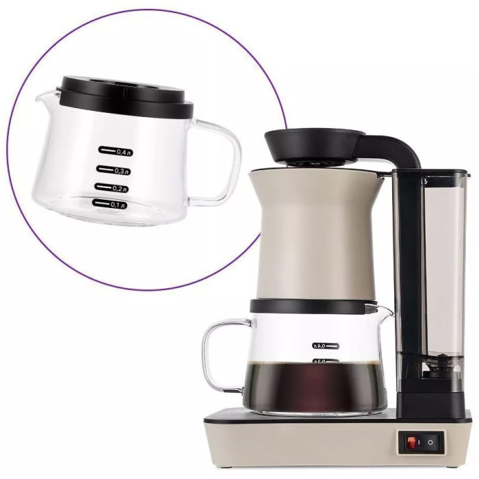 Кофеварка Kitfort КТ-7190 бежевый