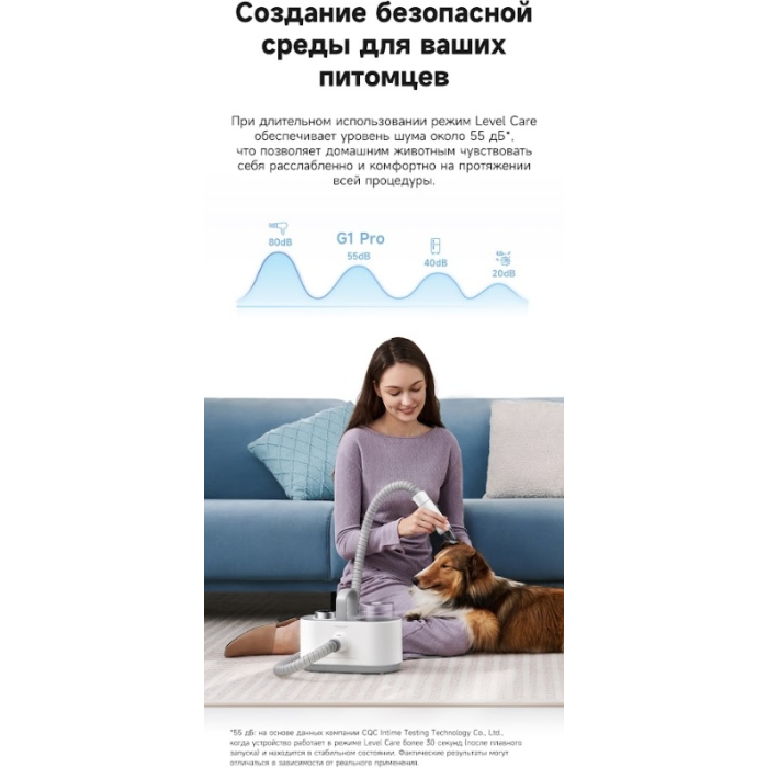 TROUVER Pet Grooming Vacuum Kit G1 Pro (CH2) белый