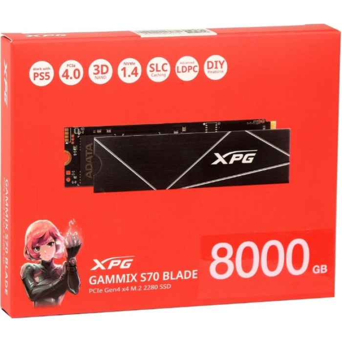SSD ADATA AGAMMIXS70B-8000G-CS 8000 Гб