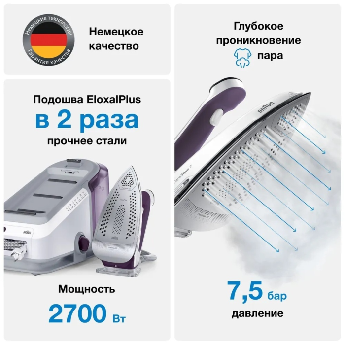 Braun CareStyle 7 IS7266VI белый, фиолетовый