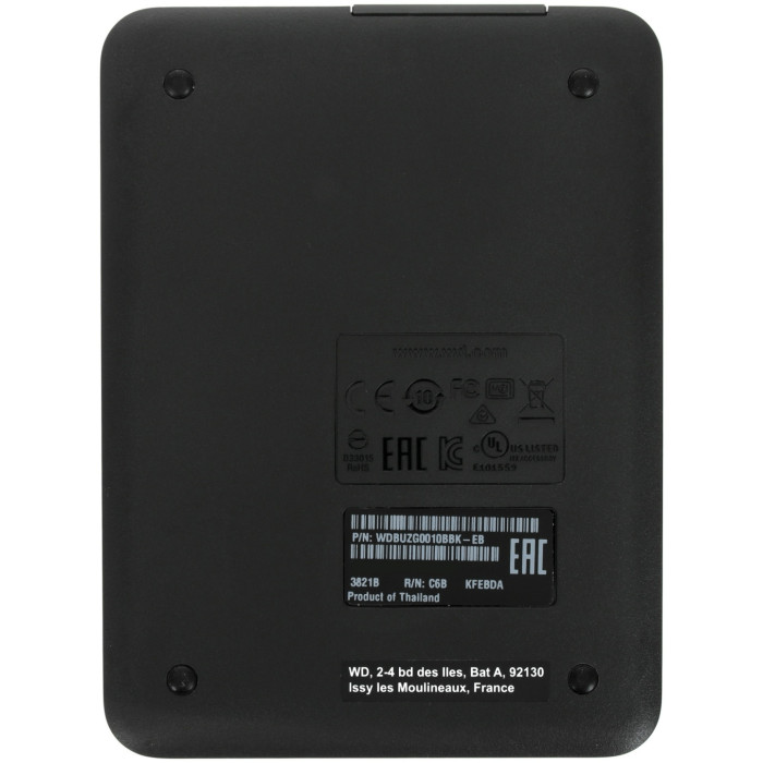 Western Digital WDBUZG0010BBK-WESN 1000 ГБ