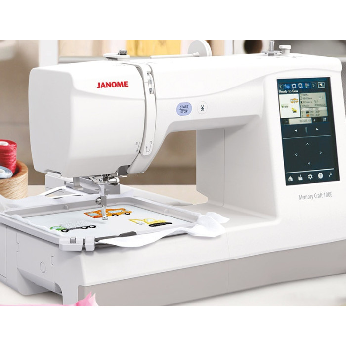 Janome Memory Craft 100E Turquoise Blue