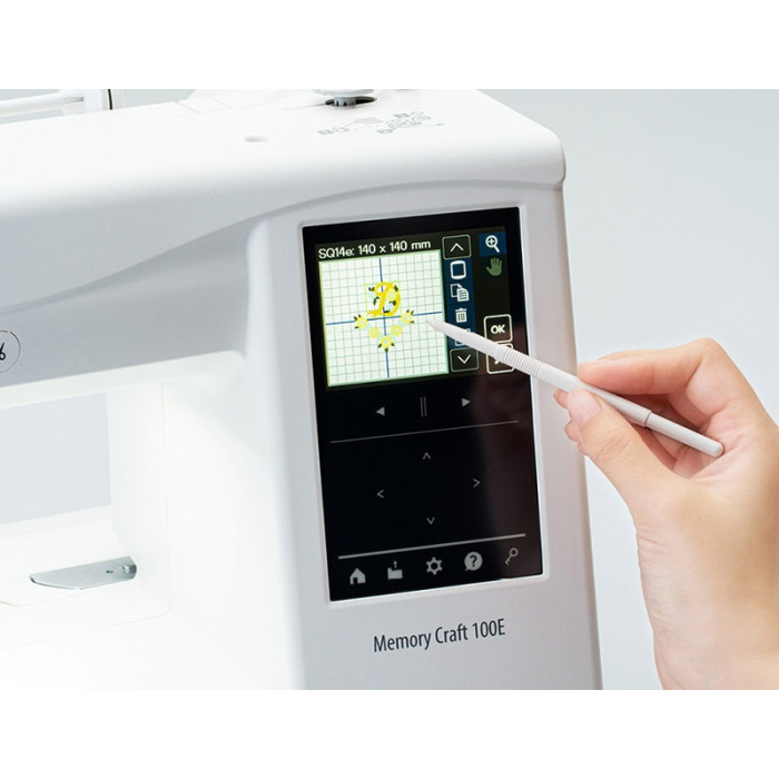 Janome Memory Craft 100E Turquoise Blue