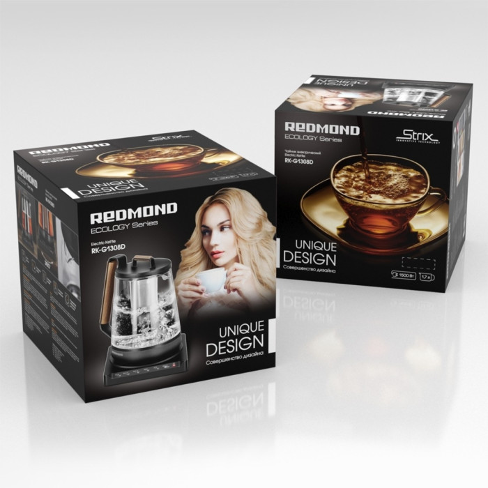 Электрочайник REDMOND RK-G1308D черный