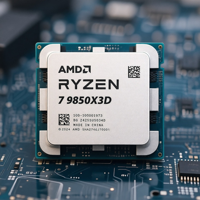 CPU AMD Ryzen 7 9850X3D, 4.7GHz (Granite Ridge, 5.6), 8C/16T, (100-000001973), 8/96MB, 120W,AM5, oem