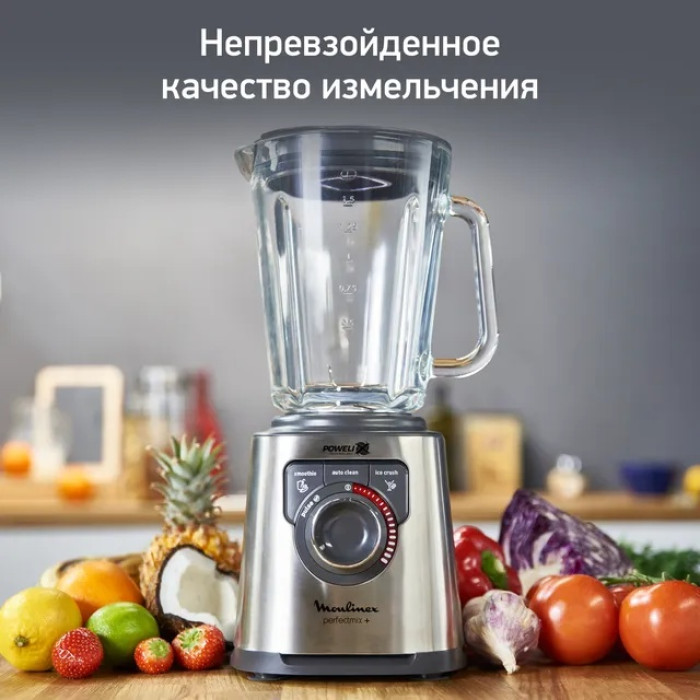 Блендер стационарный Moulinex LM871D10 серебристый