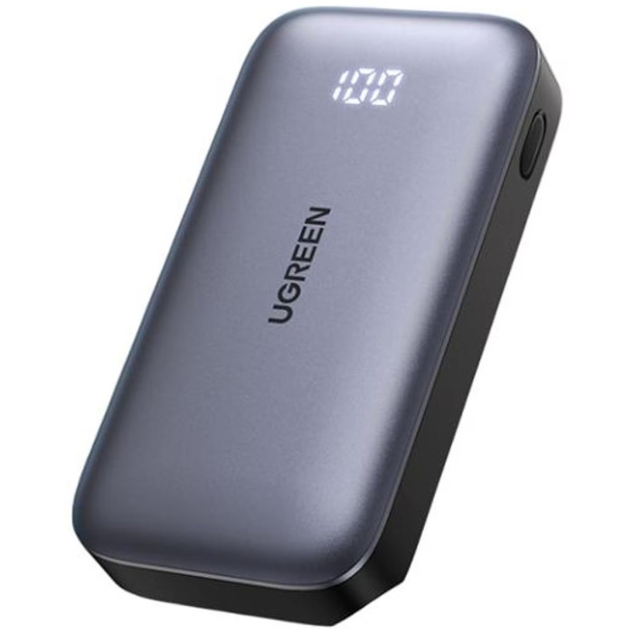 Внешний аккумулятор Ugreen PB502 (25185) 10000 мАч 30 Вт серый