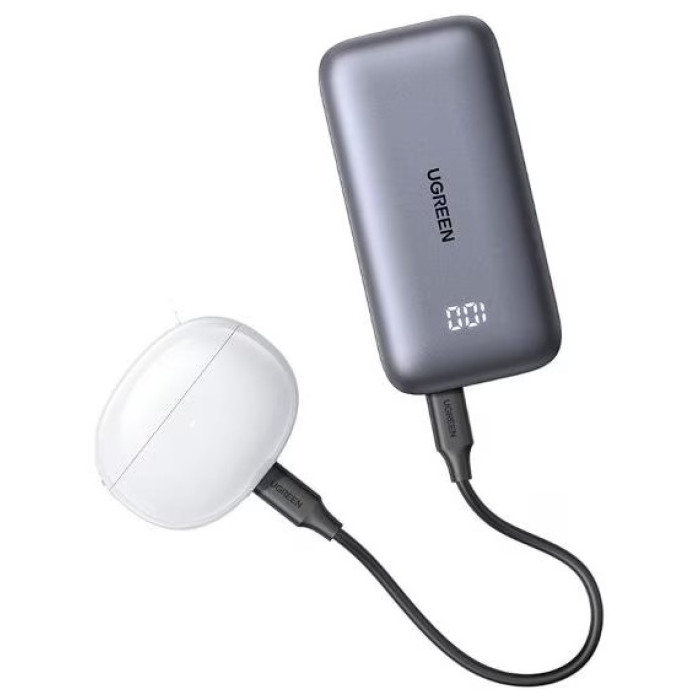Внешний аккумулятор Ugreen PB502 (25185) 10000 мАч 30 Вт серый