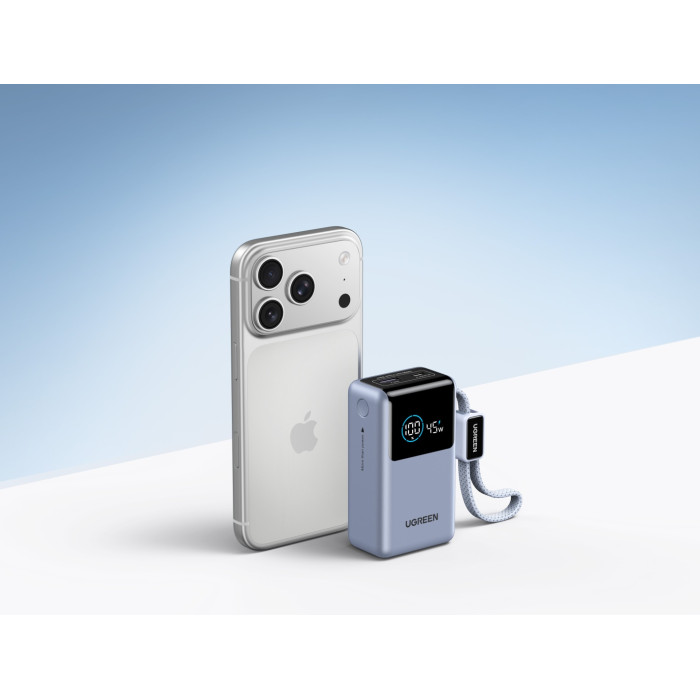 Внешний аккумулятор Ugreen PB727 (75701B) 10000 мАч 55 Вт голубой