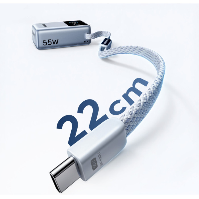 Внешний аккумулятор Ugreen PB727 (75701B) 10000 мАч 55 Вт голубой