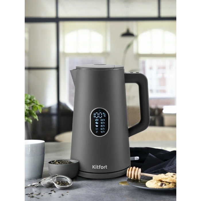 Электрочайник Kitfort KT-6115-2 серый